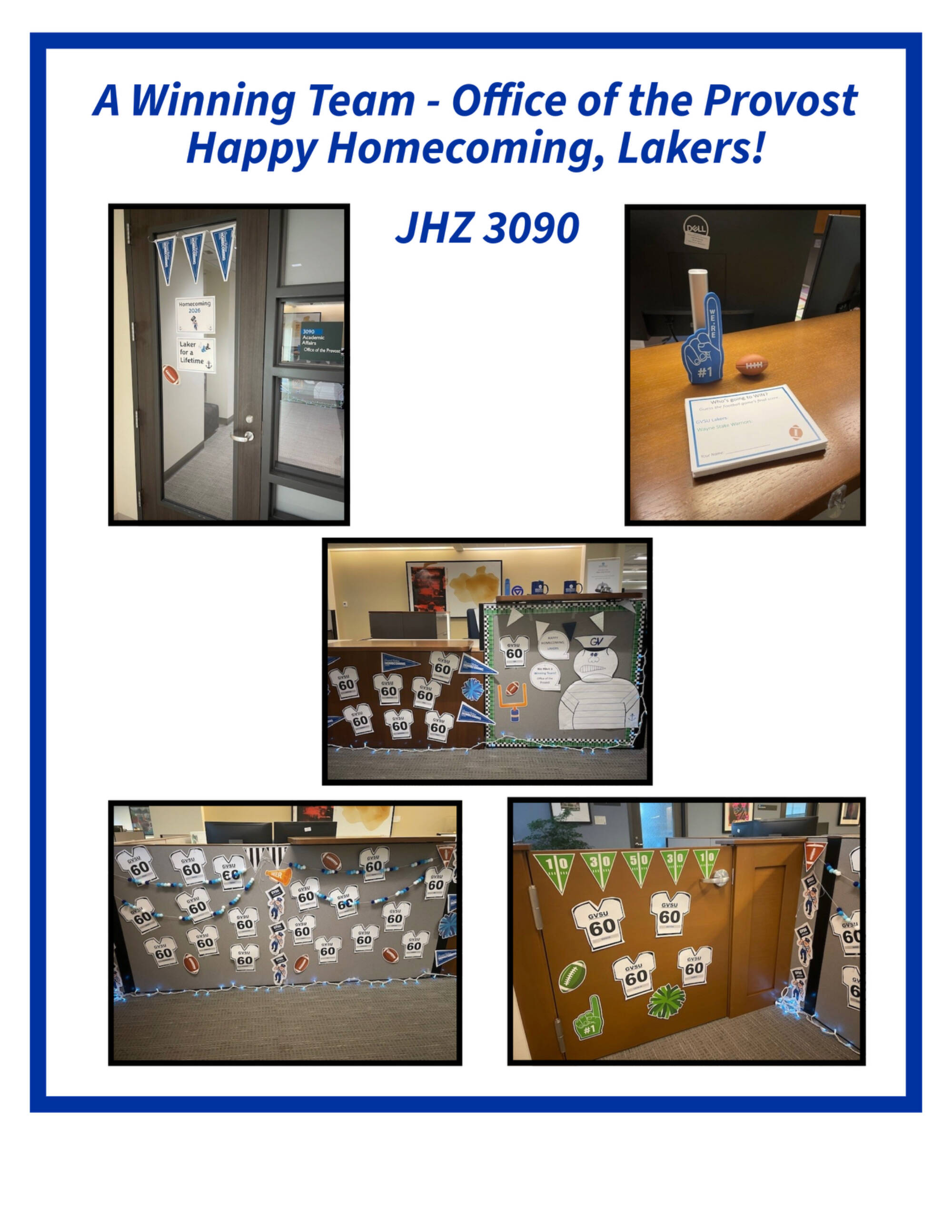 Photo of homecoming decorations